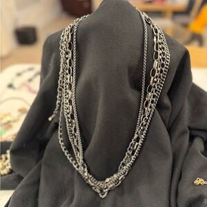 Elegant Tasha Silver Chain Belt